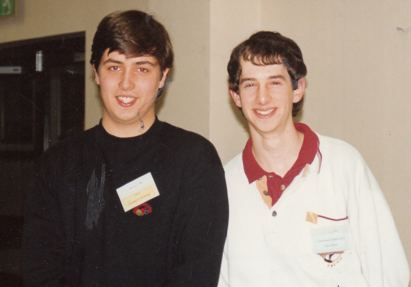 1995 Young Pair of the Year: Jonathan Starkings left & Lior Zivan right