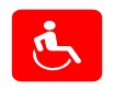 Graphic of a wheelchair and user